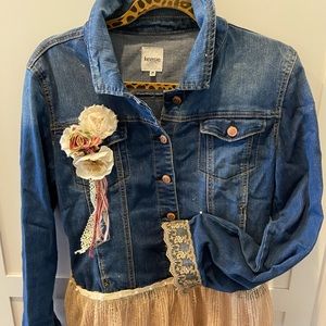 Vintage, one of a kind jean jacket